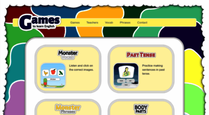 gamestolearnenglish.com - learn english - online esl games