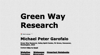 gardendigest.com - green way research,  michael p. garofalo, vancouver, washington