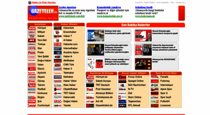 gazeteler.de - gazeteler.de: ulusal gazeteler - yerel gazeteler - haber siteleri