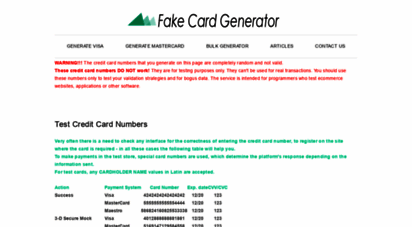 generator-credit-card.com - fake credit card generator online fake card generator