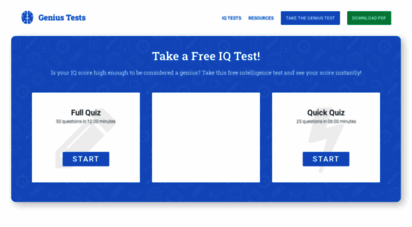 geniustests.com - free online practice iq tests  genius tests