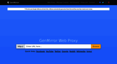 genmirror.com - unblock youtube proxy - genmirror free ssl web proxy