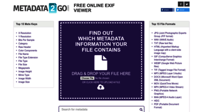 get-metadata.com - online exif data viewer