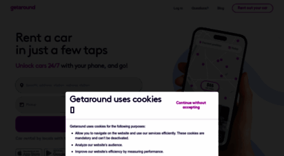 getaround.com - getaround  rent cars instantly and carshare conveniently