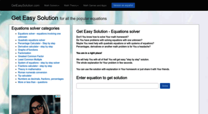 geteasysolution.com - equations solver - geteasysolution.com