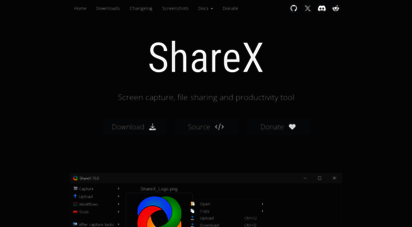 getsharex.com - sharex - screen capture, file sharing and productivity tool