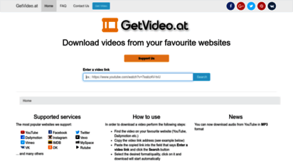 getvideo.at - getvideo.at  download video from youtube and other websites