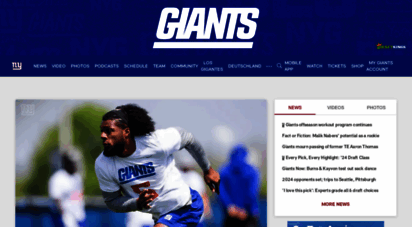 giants.com - giants home  new york giants - giants.com