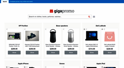 gigapromo.com - do you want to buy online at a cheap price? - compare, order and save - gigapromo.com