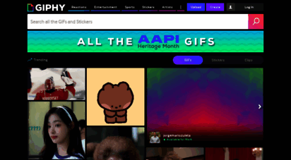 giphy.com - giphy  search all the gifs & make your own animated gif