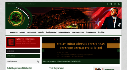 giresuneczaciodasi.org.tr - giresun eczacılar odası