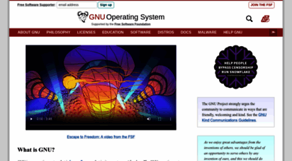 similar web sites like gnu.org