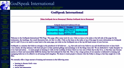 godspeak.net - godspeak international home page