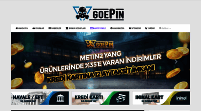 goepin.com - goepin - lider oyun epin satış platformu