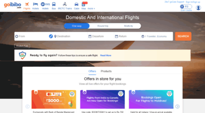goibibo.com - goibibo - best travel website. book hotels, flights, trains, bus and cabs with upto 50 off