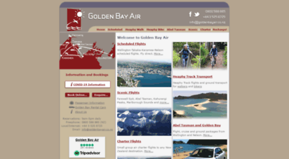goldenbayair.co.nz - golden bay air— flights, shuttles and rental cars