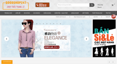 goodshop247.com - goodshop247 -xưởng chuyên cung cấp sỉ lẻ quần áo nam nữ kiểu dáng hàn quốc - giá tốt nhất