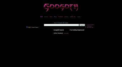googoth.co.in - googoth, the google gothic search engine