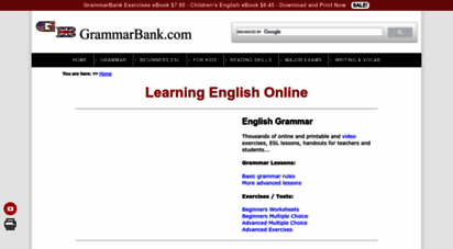 grammarbank.com - learning english online - grammarbank