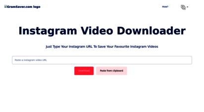 gramsaver.com - instagram saver - instagram video downloader  ig saver