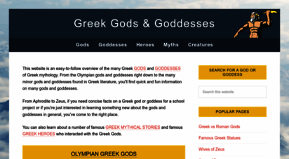 greekgodsandgoddesses.net - greek gods and goddesses • facts and information