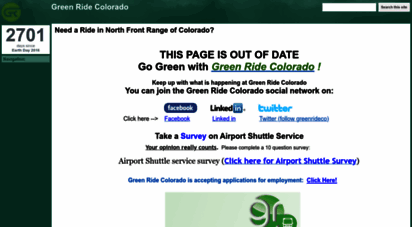 greenrideco.com - green ride - northern colorado dia shuttle service