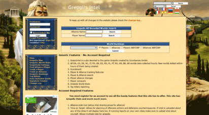 grepointel.com - grepolis intel : grepolis stats : grepolis maps : grepolis tools : en1