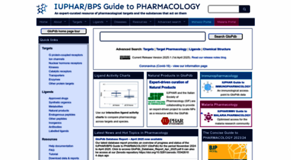 guidetopharmacology.org - home  iuphar/bps guide to phrmacology