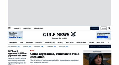gulfnews.com - gulf news: latest uae news, dubai news, business, travel news, dubai gold rate, prayer time, cinema