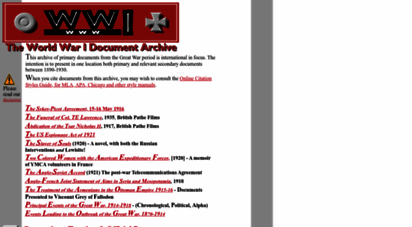 gwpda.org - the world war i docment archive