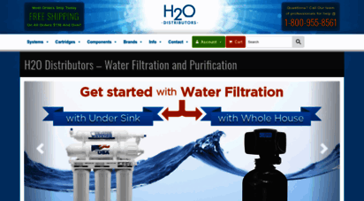 h2odistributors.com - h2o distributors water filtration and purification - h2o distributors