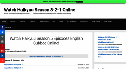 haikyuu3.com - watch haikyuu season 3-2-1 online