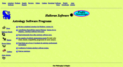 halloran.com - a-rated astrology software, programs, and books
