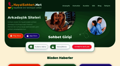 similar web sites like hayalsohbet.net