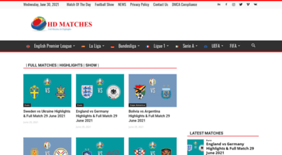 hdmatches.com - watch hd football replay and highlights - hd matches