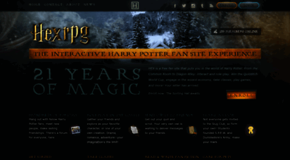 hexrpg.com - hogwarts extreme  the interactive harry potter experience