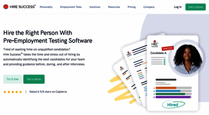 hiresuccess.com - hire success employment testing system