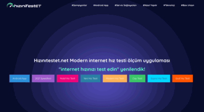hizinitestet.net - hte  hizinitestet.net - modern internet hiz testi - 2020 !