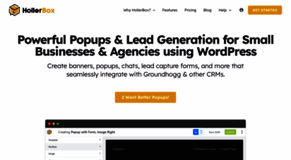 hollerwp.com - lead generation and sale notification popups for wordpress stores - holler box
