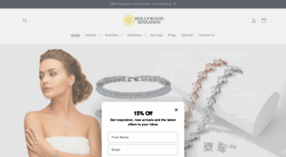 hollywoodsensation.com - hollywood sensation®  shop women&39s tennis bracelets, earrings &amp more