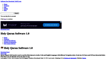 holy-quran-software.soft32.com