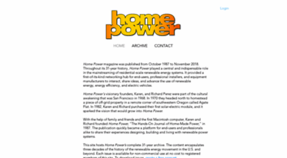 homepower.com - home power magazine  downloadable archive  home