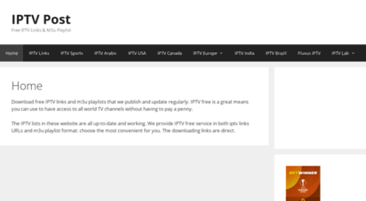 honapost.com - iptv post - free iptv links & m3u playlist
