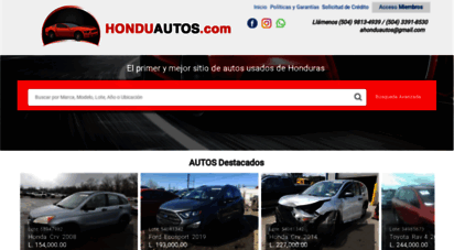 honduautos.com - honduautos - el primer y mejor sito de autos usados de honduras