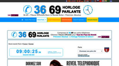 horlogeparlante.com - 3669 horloge parlante © heure paris france fr