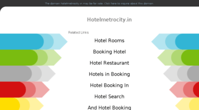 hotelmetrocity.in