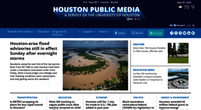 houstonpublicmedia.org - houston public media - houston public media is a non-profit organization broadcasting through a multi-media platform to deliver content with a focus on arts and culture, education, news and information. join the houston public media community today!