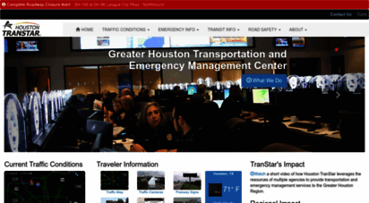 houstontranstar.org - houston transtar - the greater houston transportation and emergency management center