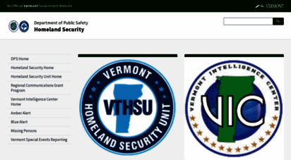 hsu.vermont.gov - welcome to the vermont department of public safety homeland security unit´s web site  vermont homeland security