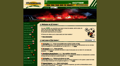 ht-arena.com - ht-arena.com : create your own hattrick team´s website in a few clicks !